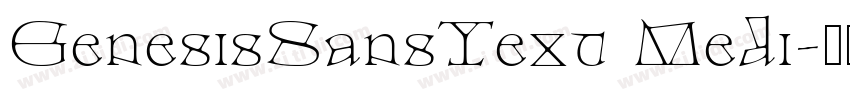 GenesisSansText Medi字体转换